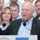 Dennis Williams speaks as GM CEO Mary Barra listens.